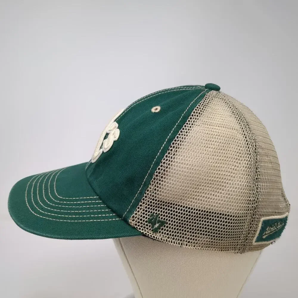 Oakland Athletics MLB '47 Trucker Hat Green One Size Snapback Mesh Curved Logo